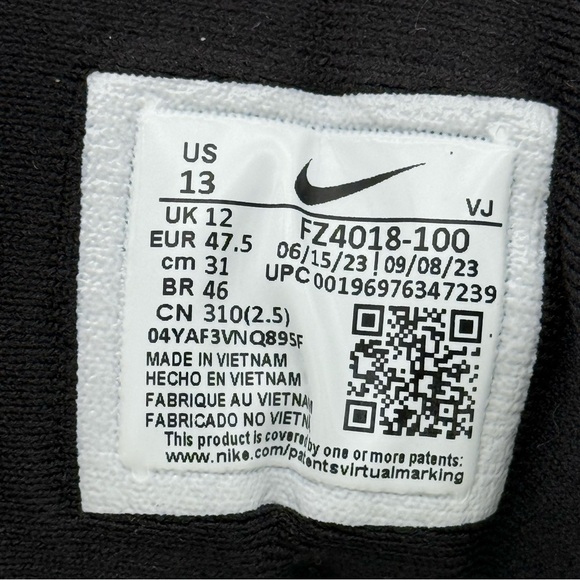 New Nike ZoomX Invincible Run FK3 White Green Black 13 Shoes Wake Up Package - Picture 9 of 10